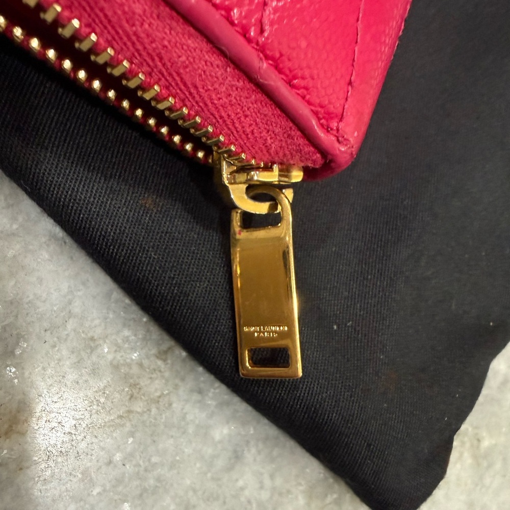 Saint Laurent Pink Leather Wallet EUC. - Picture 12 of 16